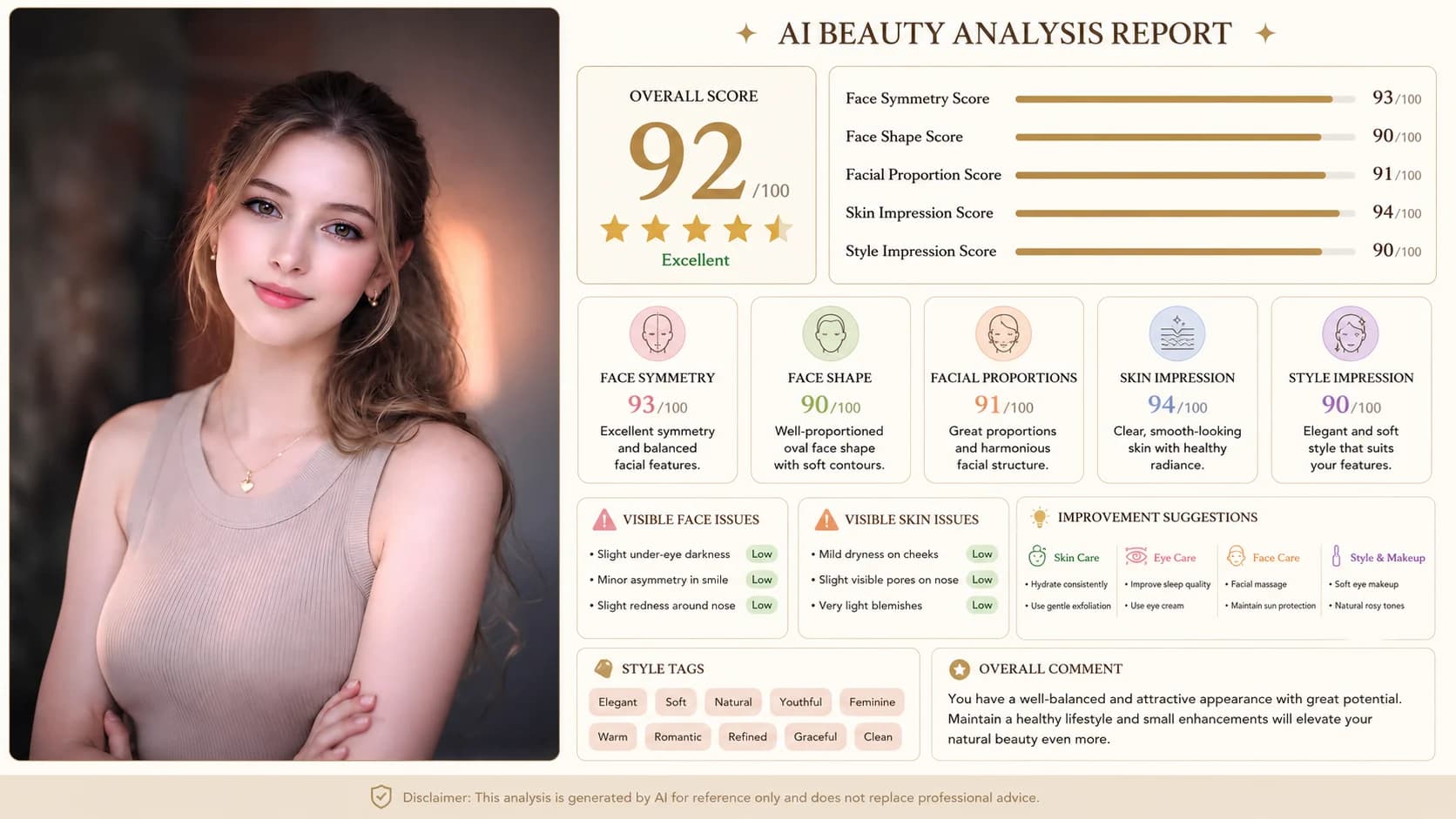 Free online AI Face Analyzer with no login