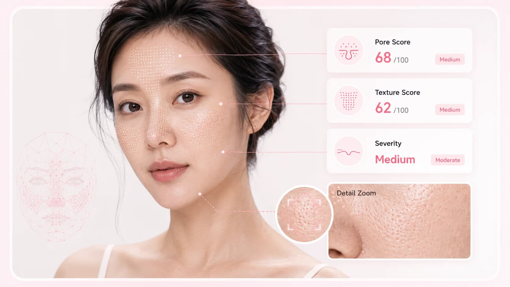 Dark spot pigmentation skin tone and redness analysis